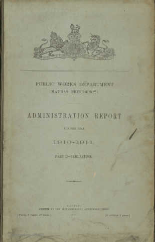 Administration report for the year 1910-1911